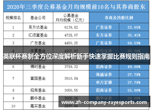 英联杯赛制全方位深度解析新手快速掌握比赛规则指南